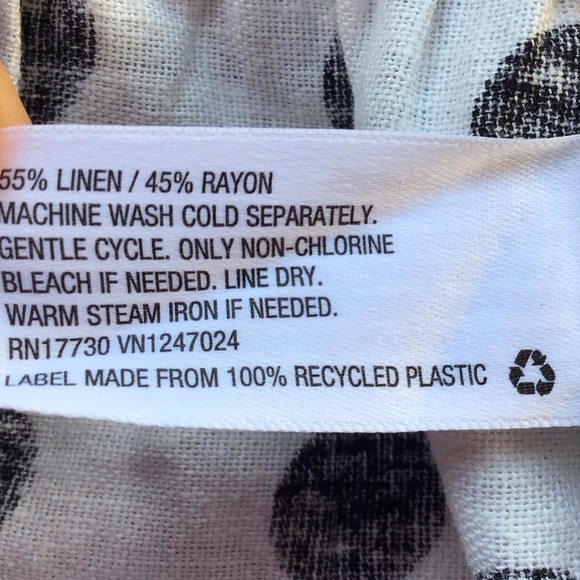 Lisa Marie Fernandez Polka Dot Ruffle Linen Mini Dress NEW - Picture 15 of 15